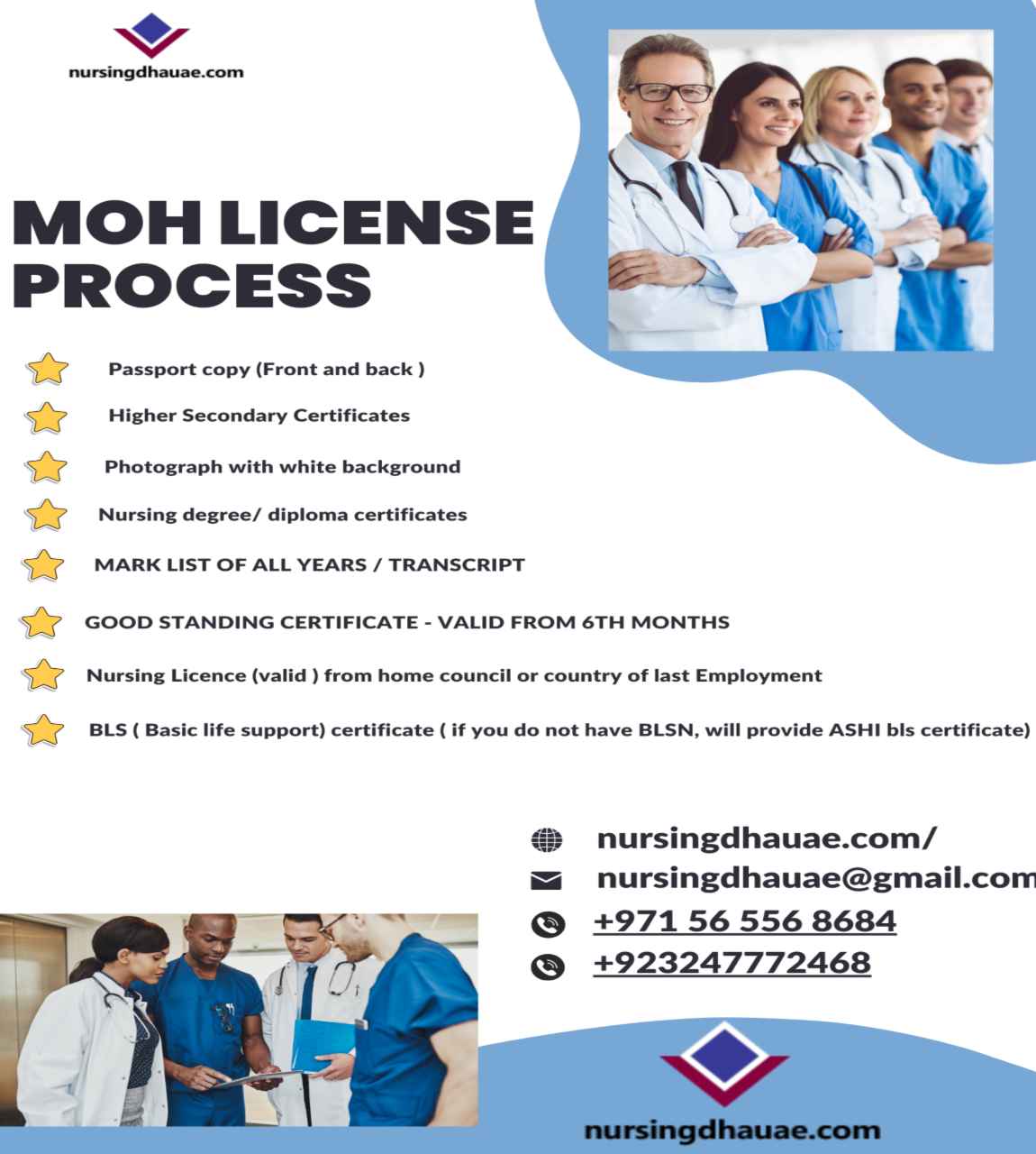 Blue-and-White-Professional-Health-Care-Service-Poster